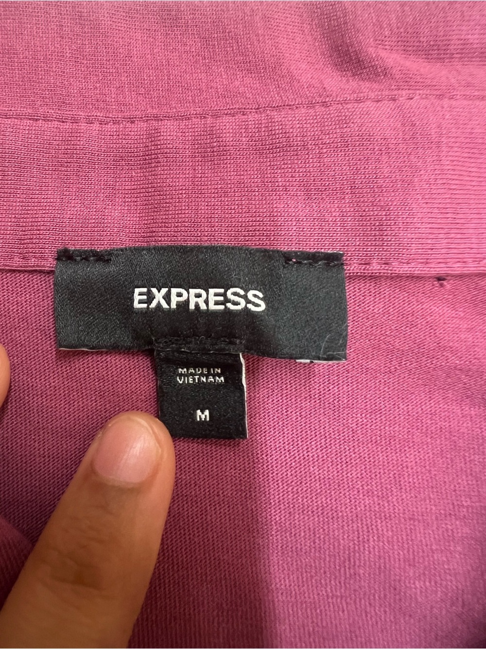Express Men's Polo Shirt - Berry - Picture 2 of 2